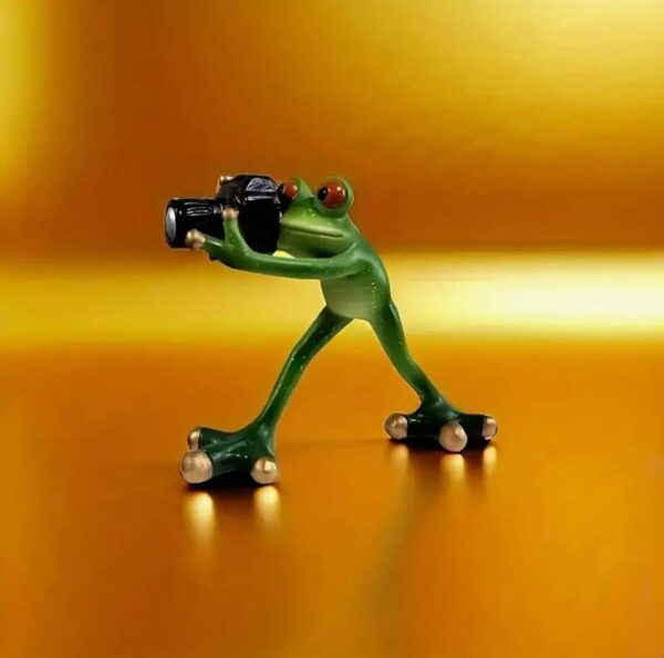 Статуетка "Жаба - Фотограф" 12 см