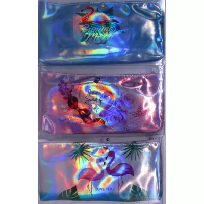 Пенал-косметичка "Фламінго" голографічний