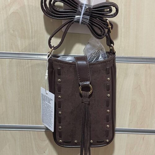 Сумочка-міні Primark для телефону замша коричнева