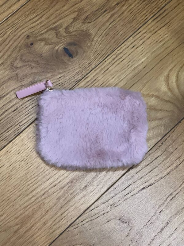 Гаманець компактний Primark лаконічний плюшевий рожевий