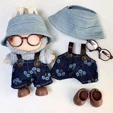 5feffac1-255a-4645-acb8-4d09c814d528-4.jpg Одяг для Лабубу/ Labubu комбінезон/шапка/окуляри/взуття синій