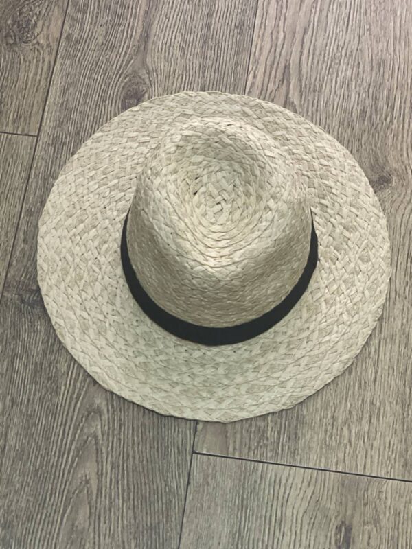 Капелюх "Федора" Primark з чорнрою стрічкою беж