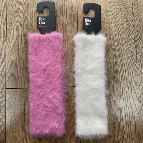 6383b4e6-f1b3-4bf6-b60d-d942f37584e2.jpg Рукавиці-мітени жіночі Primark Rita Ora високі ворсисті білі/рожеві