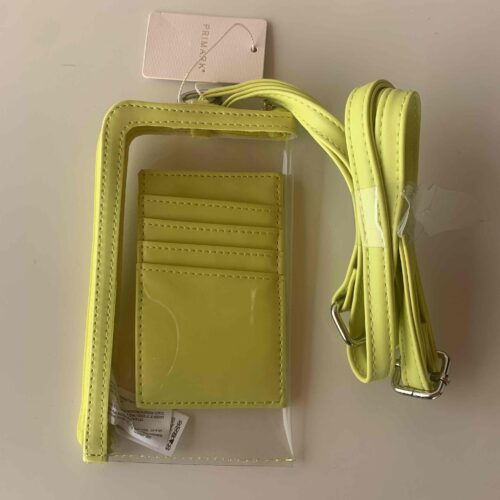 Сумочка для телефону/гаманець 2 в 1 Primark прозора/салатова