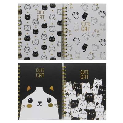 Блокнот А5 "Cute cat" спіраль мікс 80 арк.