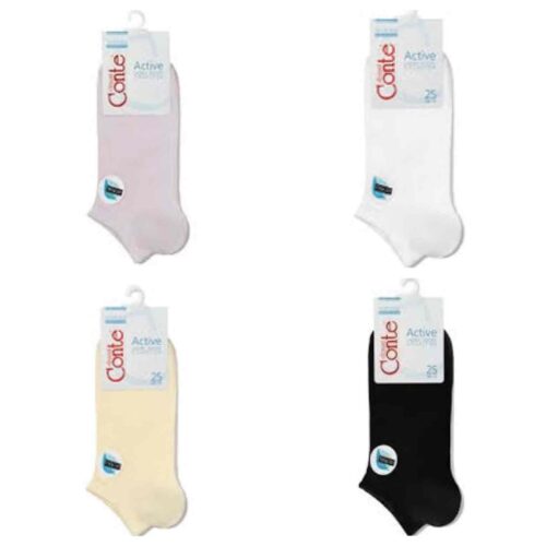 Шкарпетки жіночі Conte ACTIVE ультракороткі tencel (15С-77СП) бавовняні