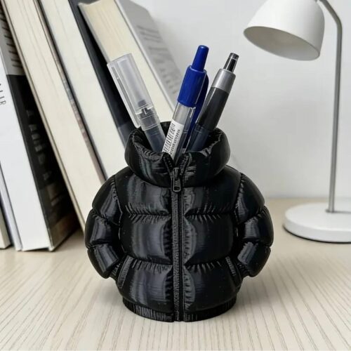 Органайзер канцелярський "Курточка" 9 см пластиковий чорний