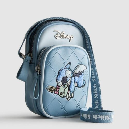 Сумочка для телефону/гаманець 2 в 1 Primark "Stitch" еко-шкіра синя