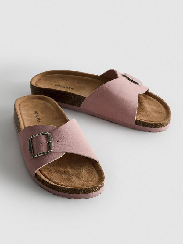 Шльопанці-Сандалі жіночі Primark з пряжкою рожеві