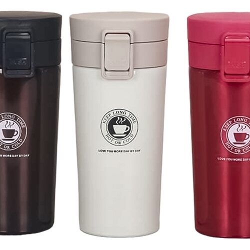 Термочашка "Coffee" Benson 360 мл нержавіюча сталь мікс кольорів