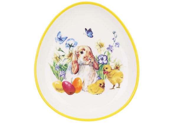 Блюдо керамічне "Happy Spring" форма яйця (20.5*18.2) см