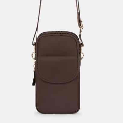 Сумочка для телефону/гаманець Primark нейлонова з кишенею коричнева