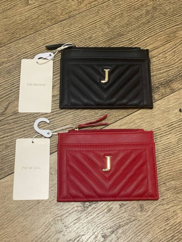 Гаманець/Картхолдер Primark "Буква" стьобаний мікс кольорів