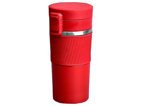 Термочашка "Фропе" 380 мл нерж. сталь з силіконовою вставкою мікс кольорів