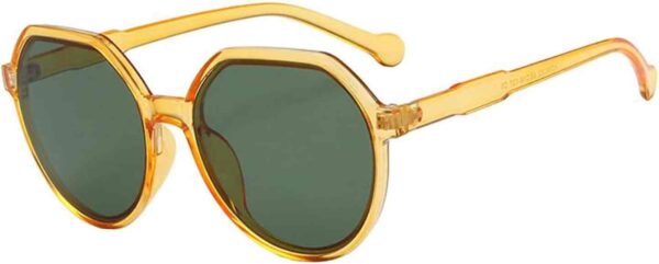 Окуляри жіночі сонцезахисні трапецієвидно-круглої форми в стилі ретро ( 01679)