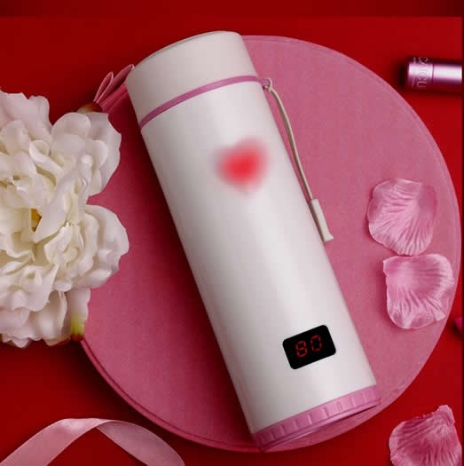 Термочашка/ Термос "Heart Sensing Cup LED" з датчиком температури сталевий 360 мл