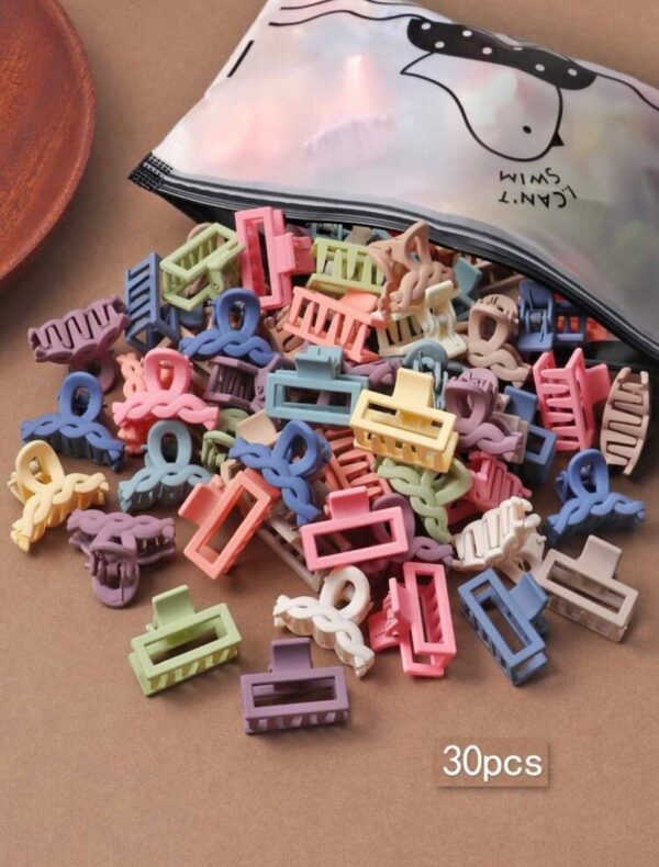 Міні-краб для воллосся мікс кольорів 2,5 см 1 шт