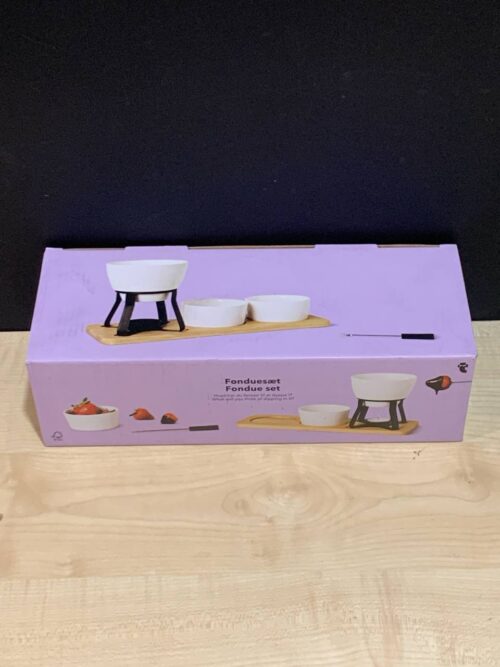 Набір для фондю "Chocolate fondue set" Tiger з бамбуковою підставкою