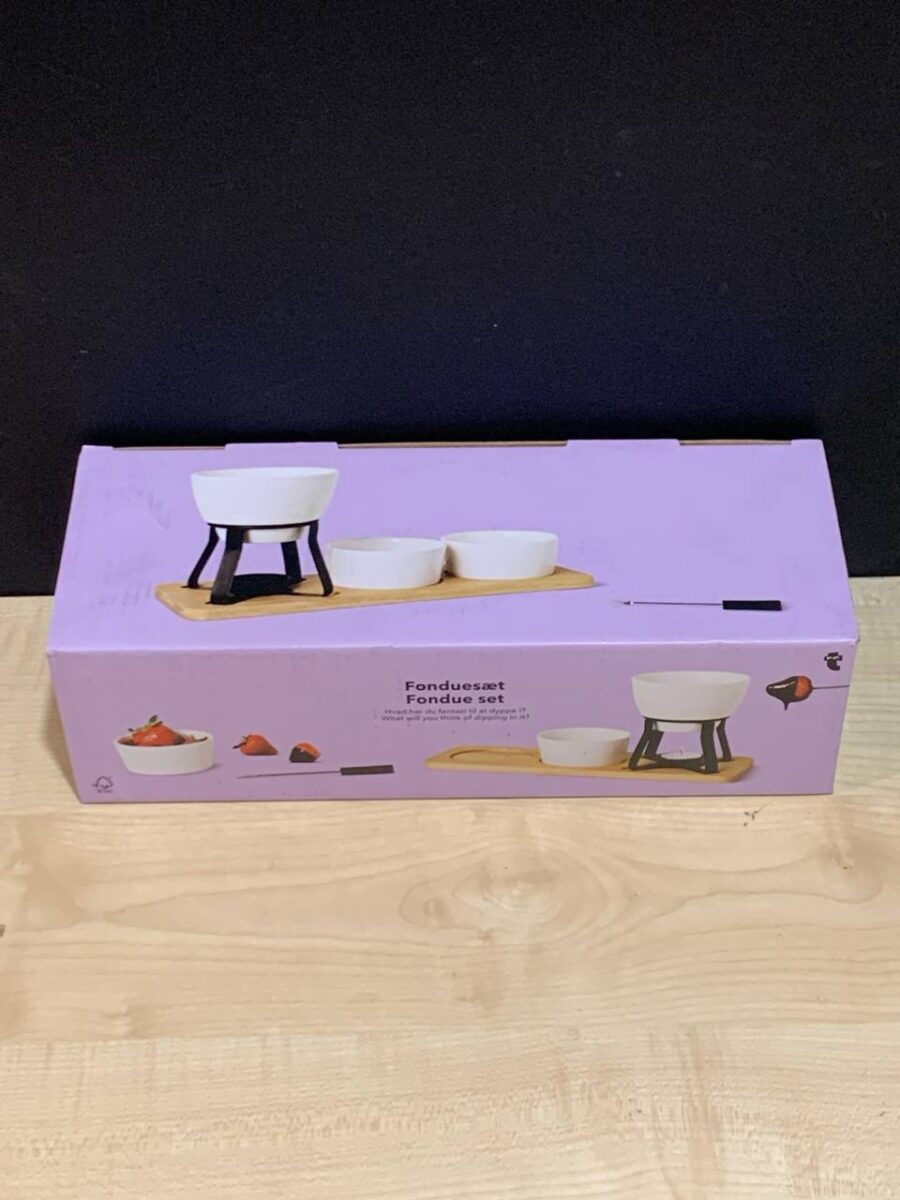 Набір для фондю "Chocolate fondue set" Tiger з бамбуковою підставкою