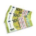 Сувенірні гроші пачка "100 Євро"