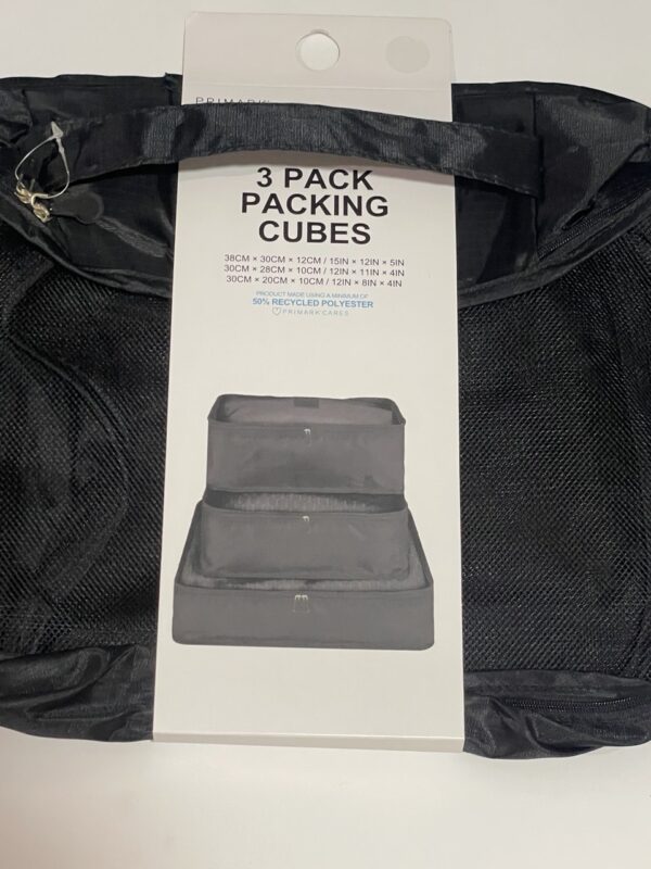 Набір з 3-х органайзерів для одягу PACKING CUBES Primark