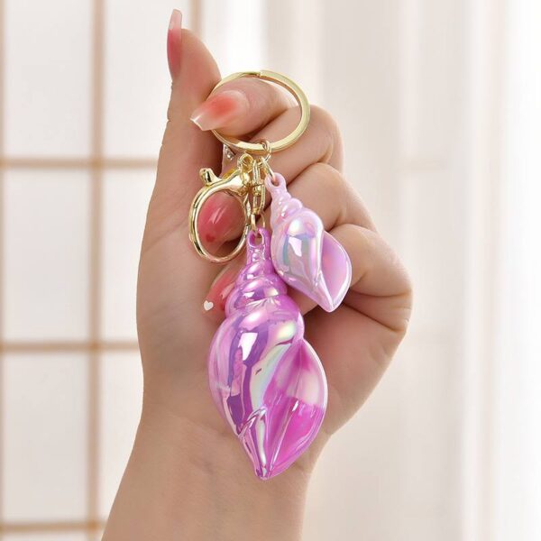 Брелок акриловий "Мушля" хамелеон барвиста