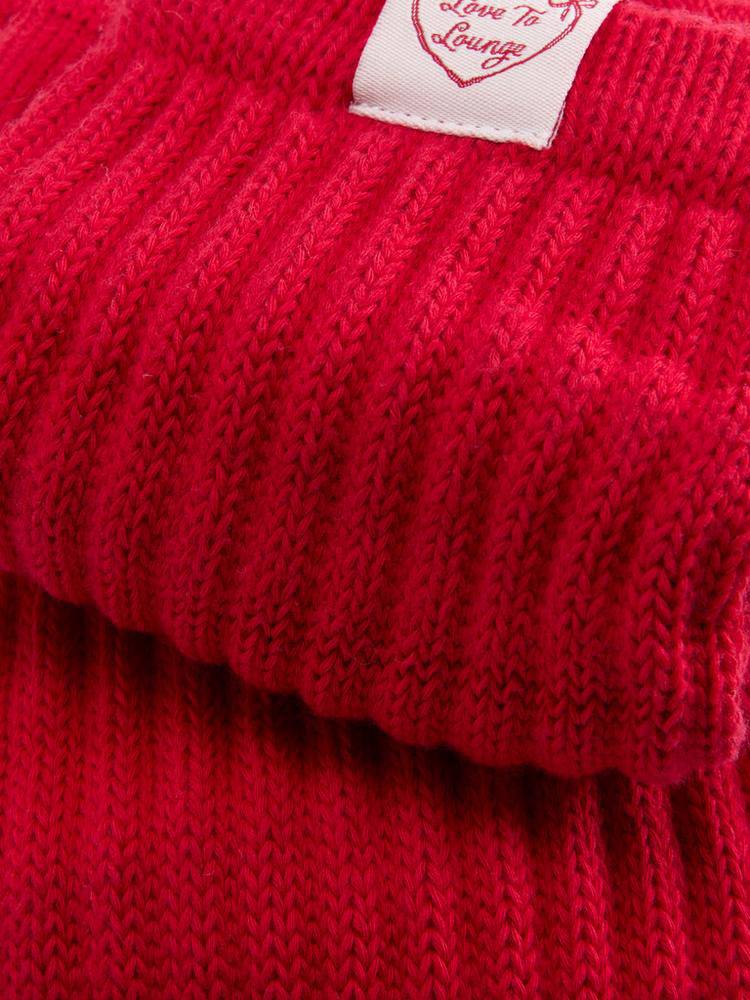 Шкарпетки жіночі Slouch Cosy "Luxury" (махрова стопа) червоні