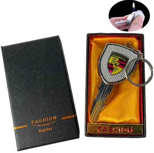 Запальничка-брелок "Ключ-Porsche" в подарунковій коробці (звичайне полум'я)