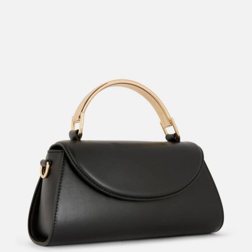 Сумочка-міні конверт з золотою ручкою Primark чорна