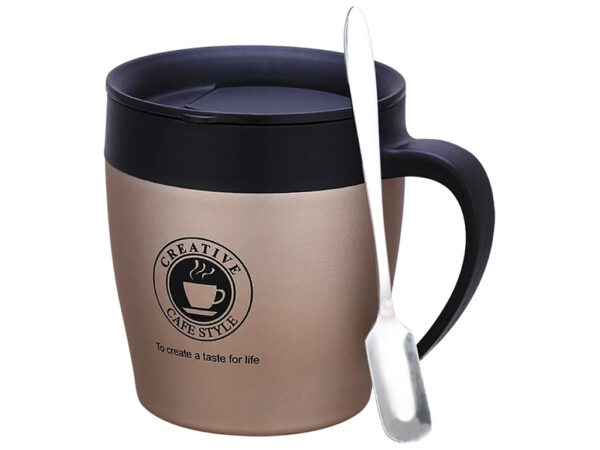 Термочашка "Creative" Benson 350 мл нерж. сталь з ложкою мікс кольорів