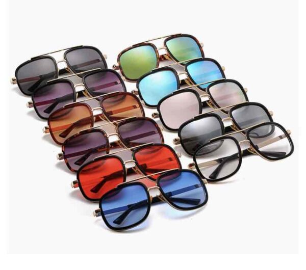 Окуляри чоловічі сонцезахисні прямокутні округлі (5950)