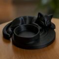 Підсвічник "Котик" 10*3 см чорний