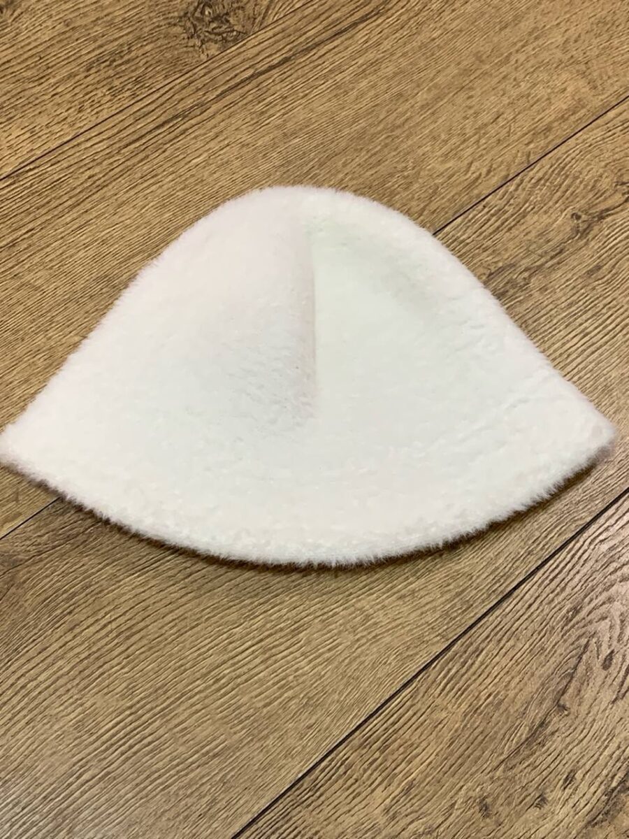 Панама Primark осінь/зима пухнаста біла