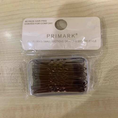 Шпилька для волосся/ Гранадлі коричневі Primark 40 шт