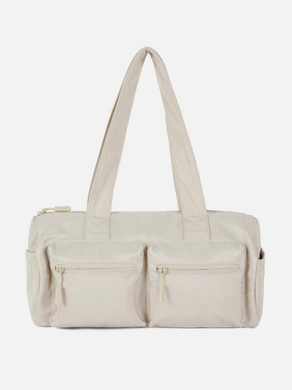 Сумочка спортивна з зовнішніми кишенями Primark молочна