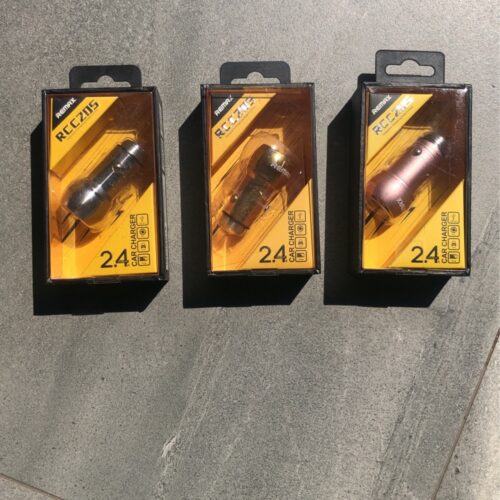 REMAX CAR CHARGER (RCC205) 2.4 A (2 USB ports), золото/рожеве золото/срібло