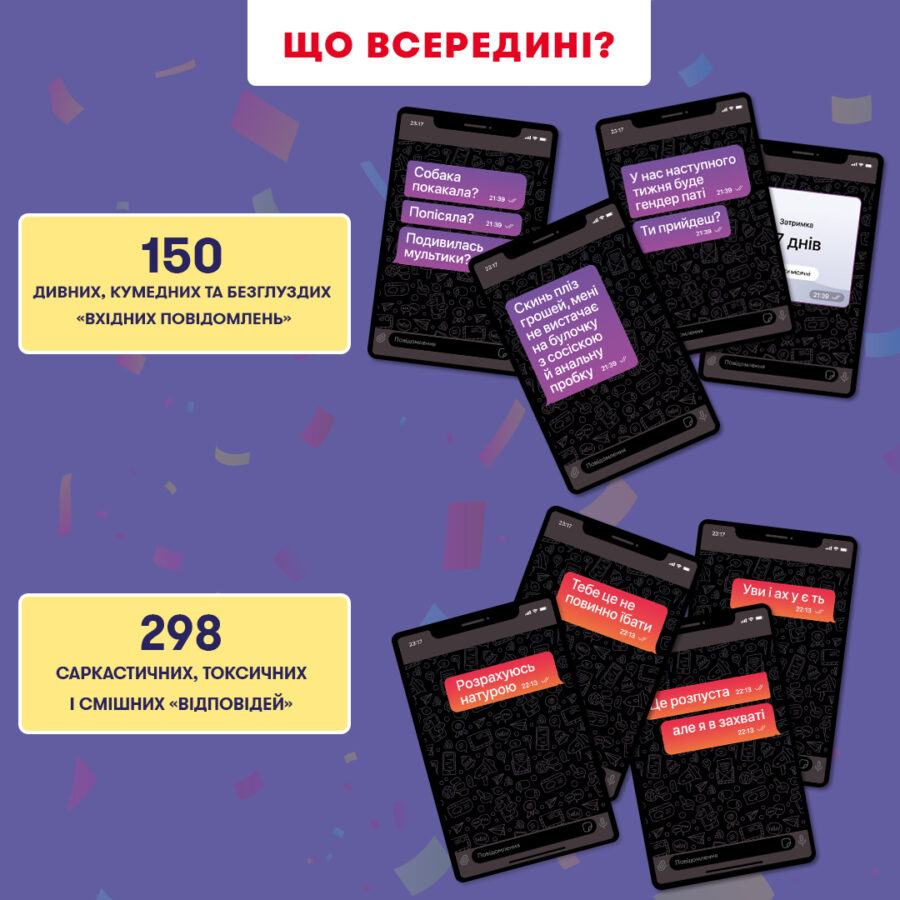 Гра для компанії «У вас 1 нове повідомлення» 2.0 Orner