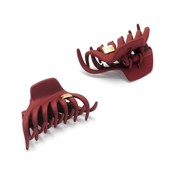 Заколка/краб для волосся 7 см пластик мікс кольорів