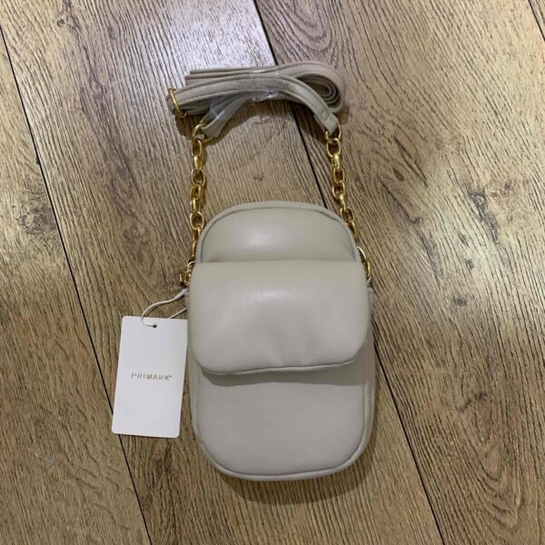 Сумочка-міні Primark для телефону дута з еко-шкіра молочна