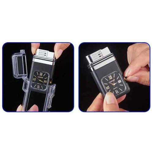 Запальничка з годинником Jiebao в подарунковій упаковці