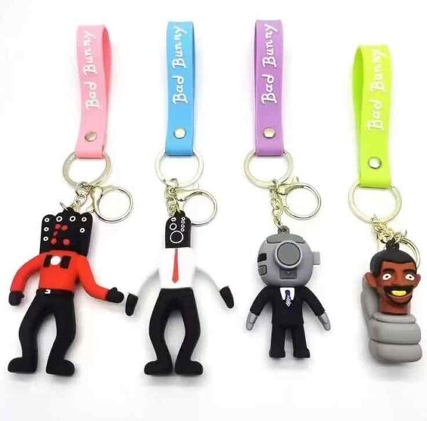 Брелок гумовий «Скібіті-туалет»