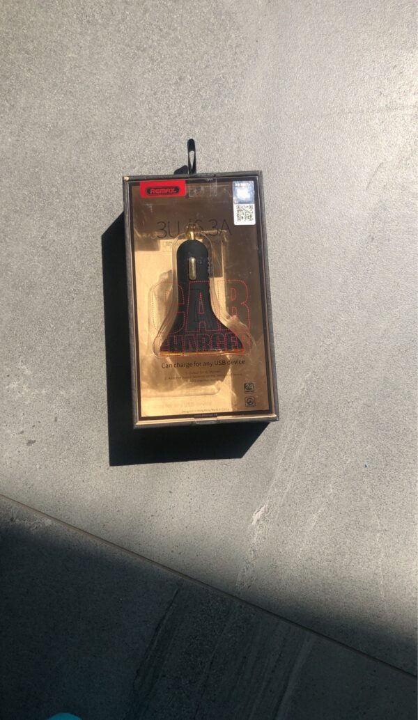 REMAX CAR CHARGER RCC302 5V-6.3A (3 USB ports), чорний