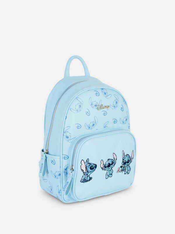 Рюкзак Primark "Stitch/Disney" з еко-шкіри блакитний
