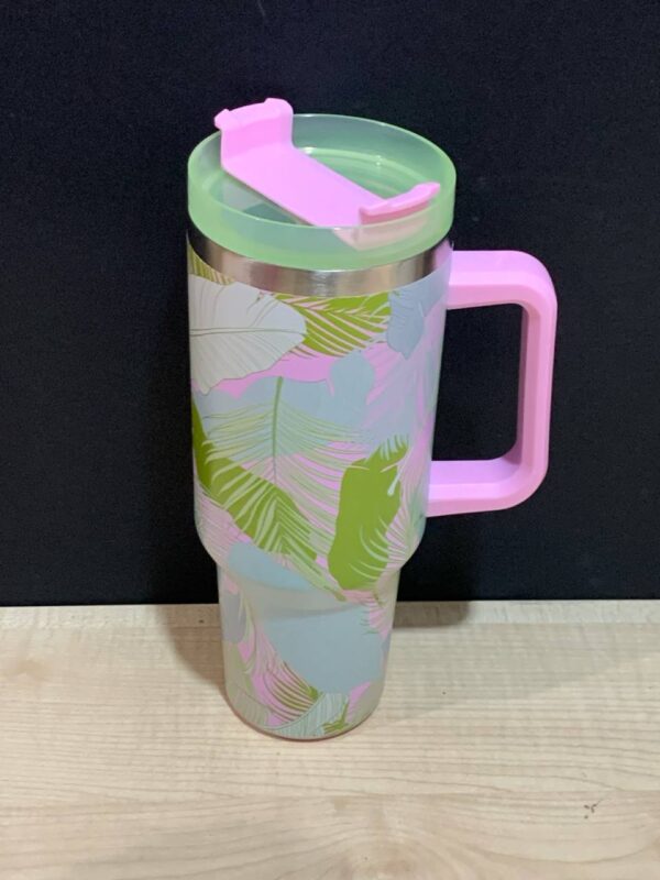 Термочашка "Американська" з принтом з трубочкою (до 40°C) 1200 мл Tiger