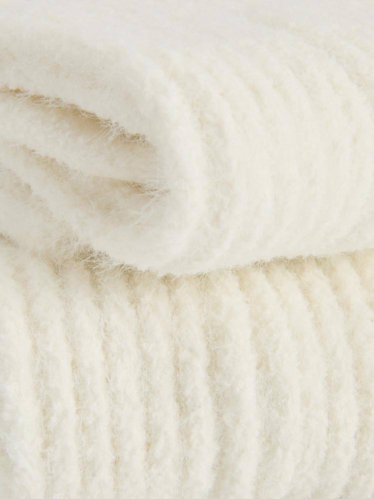Шкарпетки-підколінки пухнасті Slouch Cosy "Luxury Knee High" Primark білі
