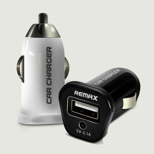 REMAX CAR CHARGER (RCC101) 2.1A, 1 порт, чорний/ білий