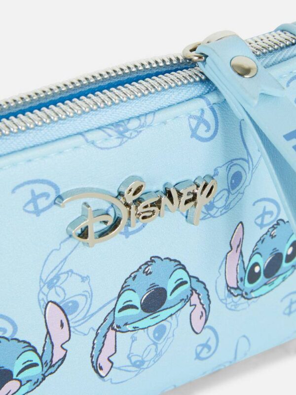 Гаманець компактний Primark "Stitch" лаконічний блакитний