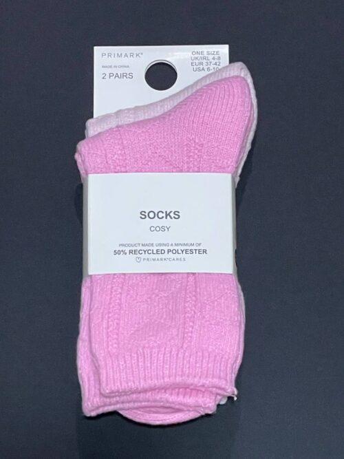 a7afc1e5-687b-48f5-9fb5-af854ecf9d48.jpg Шкарпетки домашні в'язані Cosy Socks Primark рожеві (1 пара)