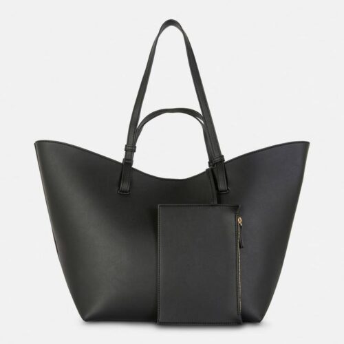 Сумочка Primark велика жорстка з подвійними ручками чорна