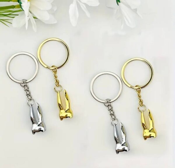 Брелок металевий "Playboy" золотий/срібний